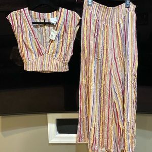 NWT Skylar + Madison Top with Worn Bottoms - Matching Set